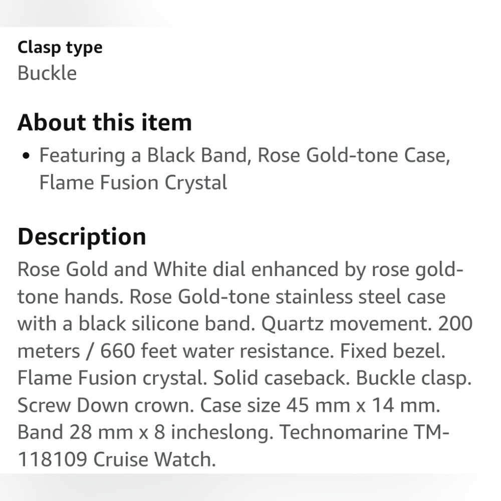 TechnoMarine Women's Rose gold watch - Picture 15 of 17